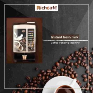 Instant Fresh Milk Coffee Vending Machine Live fresh milk vending machines